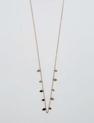 14K Gold Plated Mini Fatma Ana Eli Kolye