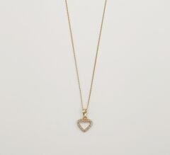 14K Gold Plated Amore Kolye