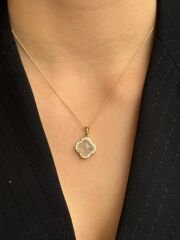 14K Gold Plated Jelly Clover Kolye