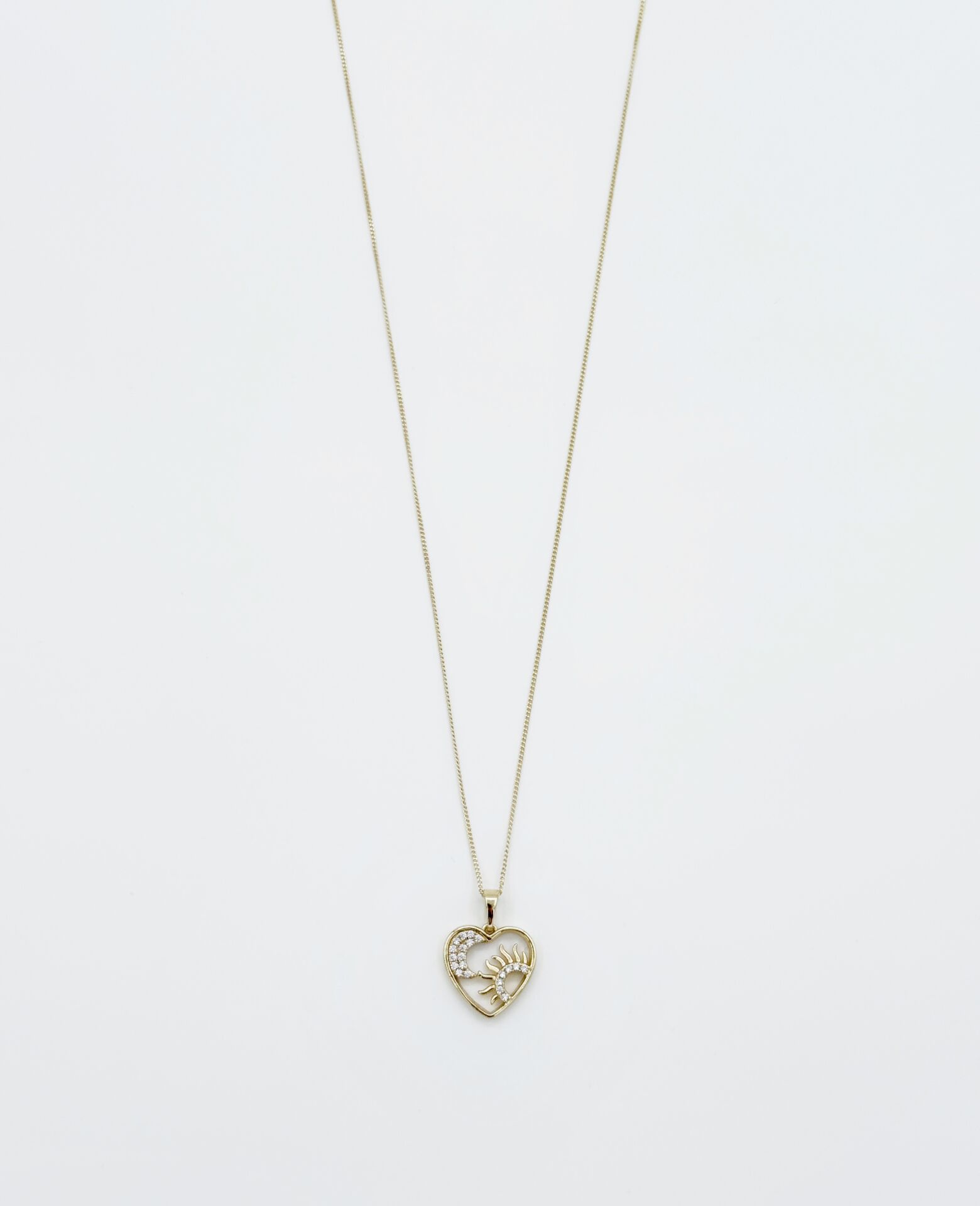 14K Gold Plated Sunny Moon Kolye