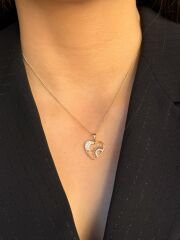 14K Gold Plated Sunny Moon Kolye