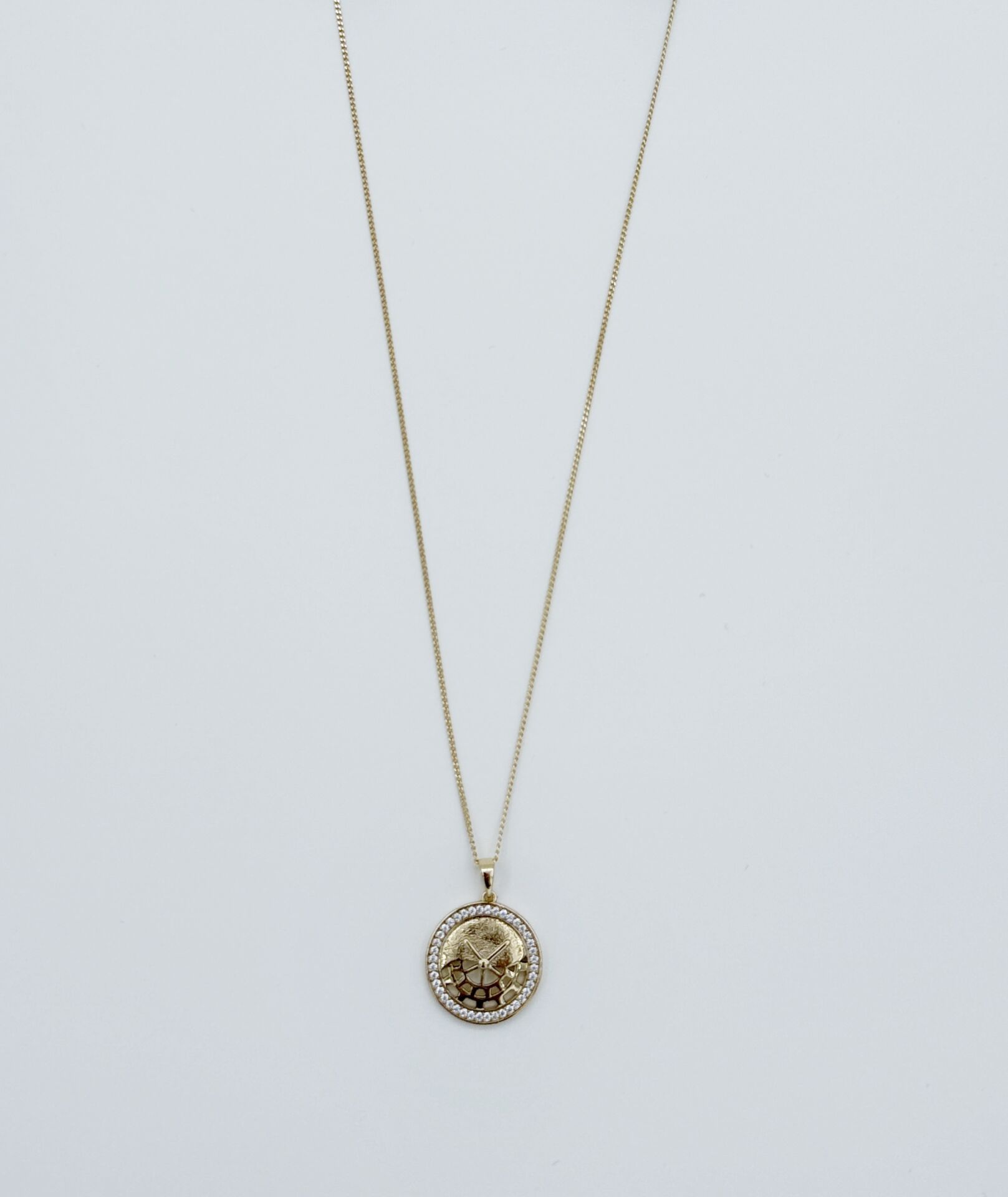 14K Gold Plated Time Loop Kolye