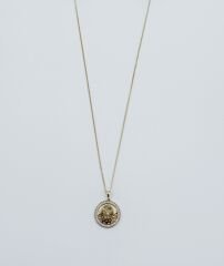 14K Gold Plated Time Loop Kolye