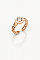 18K Rose Gold Plated White Dream Yüzük