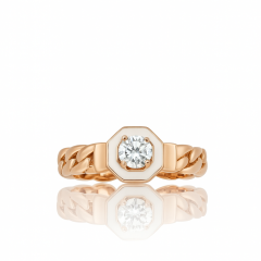 18K Rose Gold Plated White Dream Yüzük