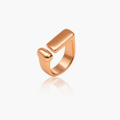 18K Rose Gold Plated Shapely Yüzük