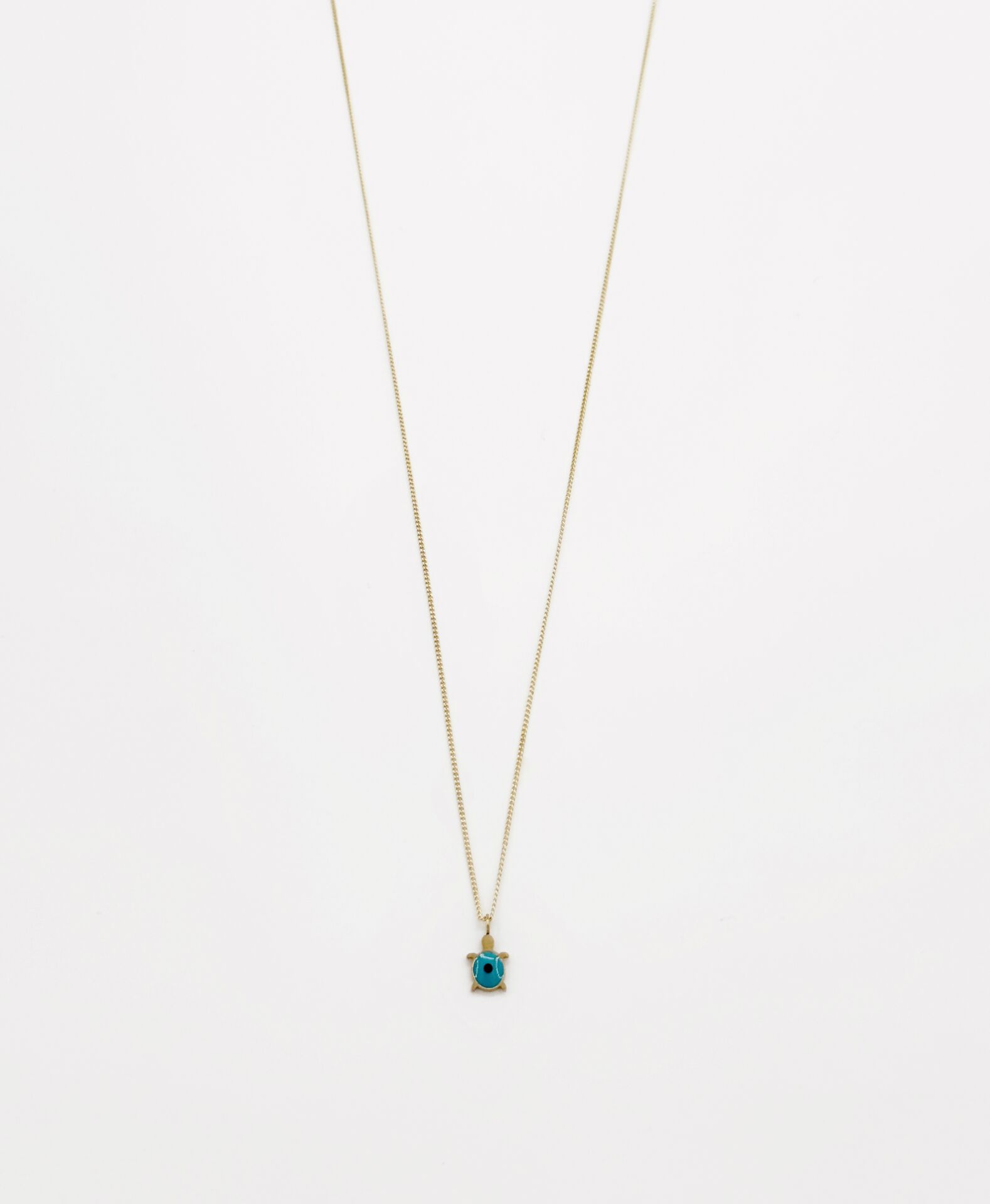 14K Gold Plated Little Turtle Kolye