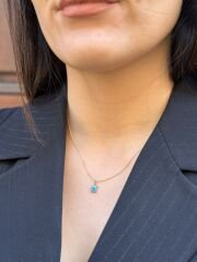 14K Gold Plated Little Turtle Kolye