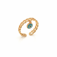 18K Rose Gold Plated Nazarlı Yüzük