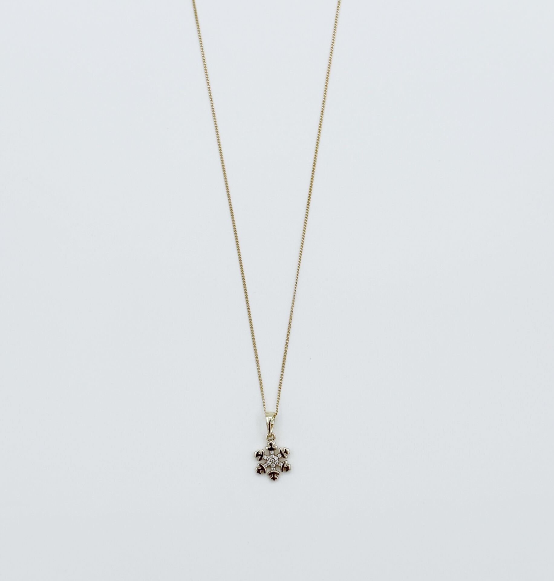 14K Gold Plated Snow Kolye