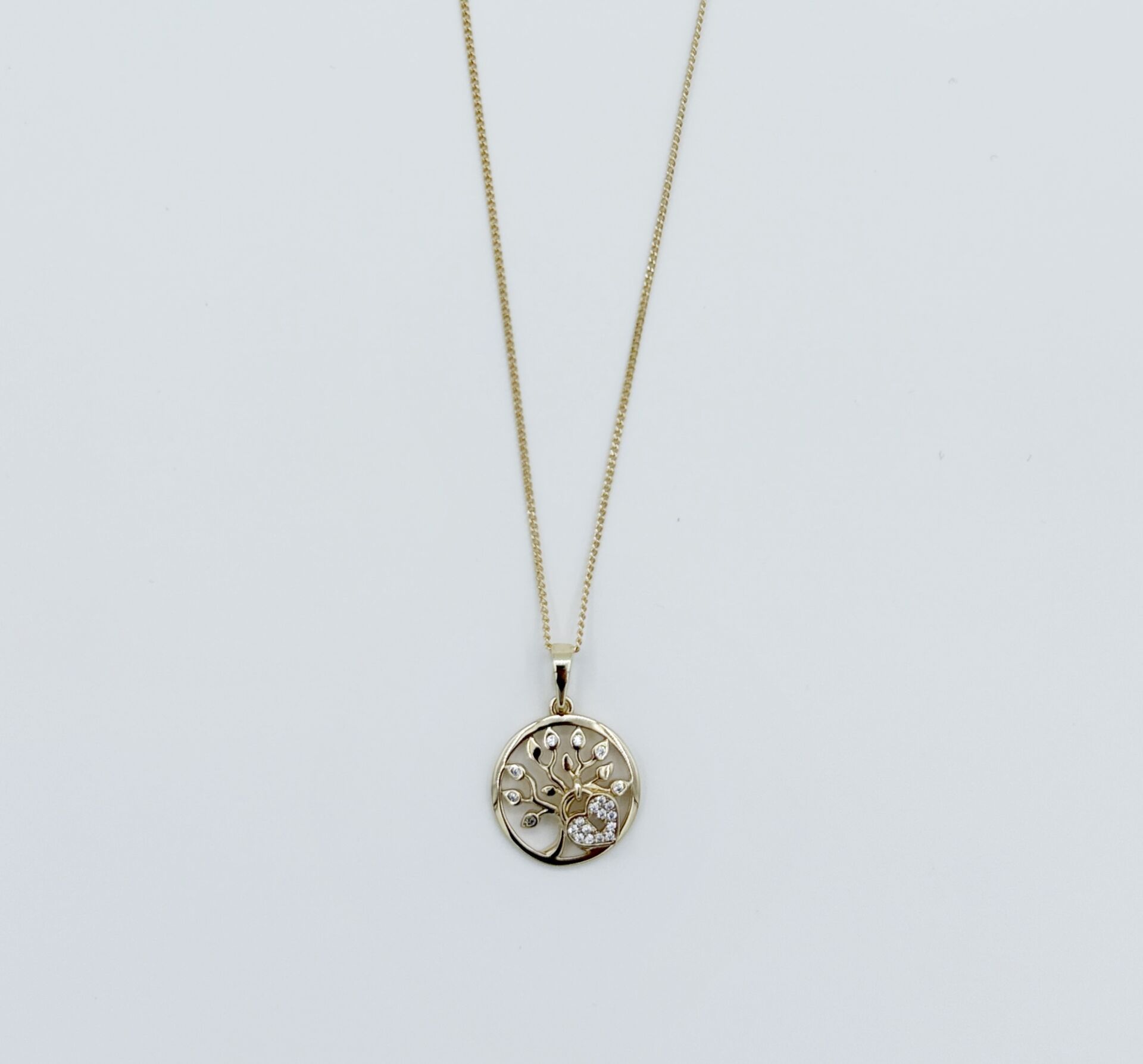 14K Gold Plated Tree Of Life  Kolye