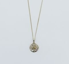 14K Gold Plated Tree Of Life  Kolye