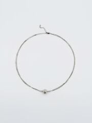 White Gold Plated Roles Kolye