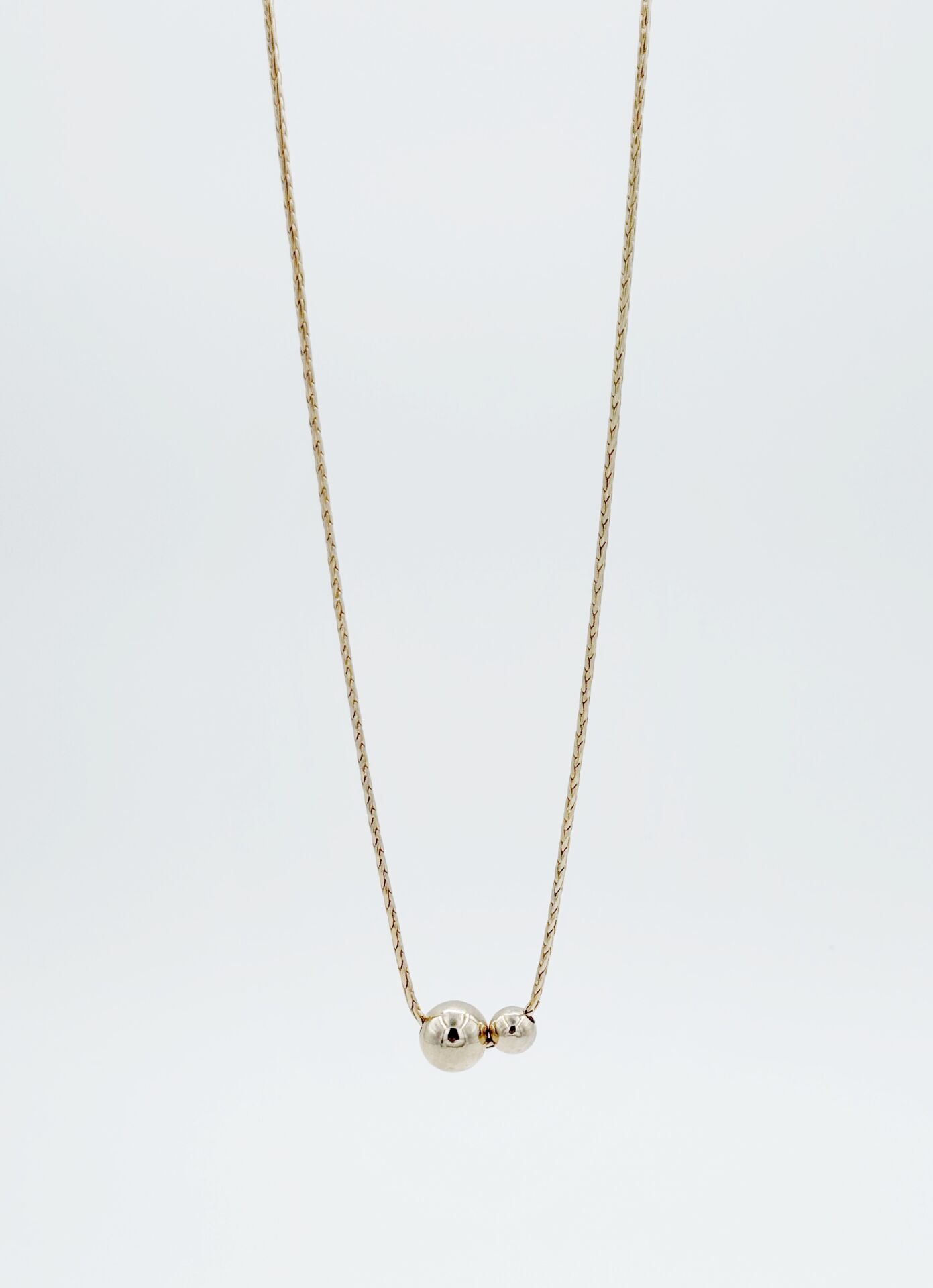 14K Gold Plated Dia Ball Kolye