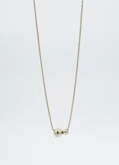 14K Gold Plated Dia Ball Kolye