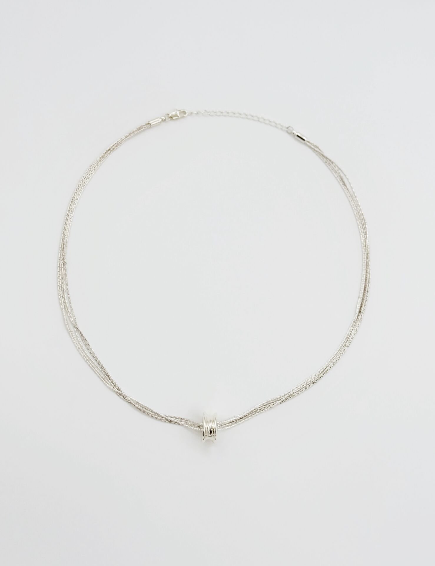 White Gold Plated Venezia Kolye