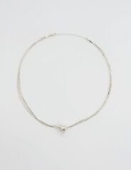 White Gold Plated Venezia Kolye