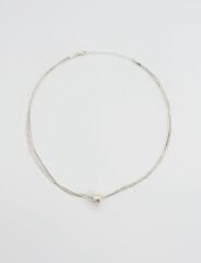 White Gold Plated Venezia Kolye