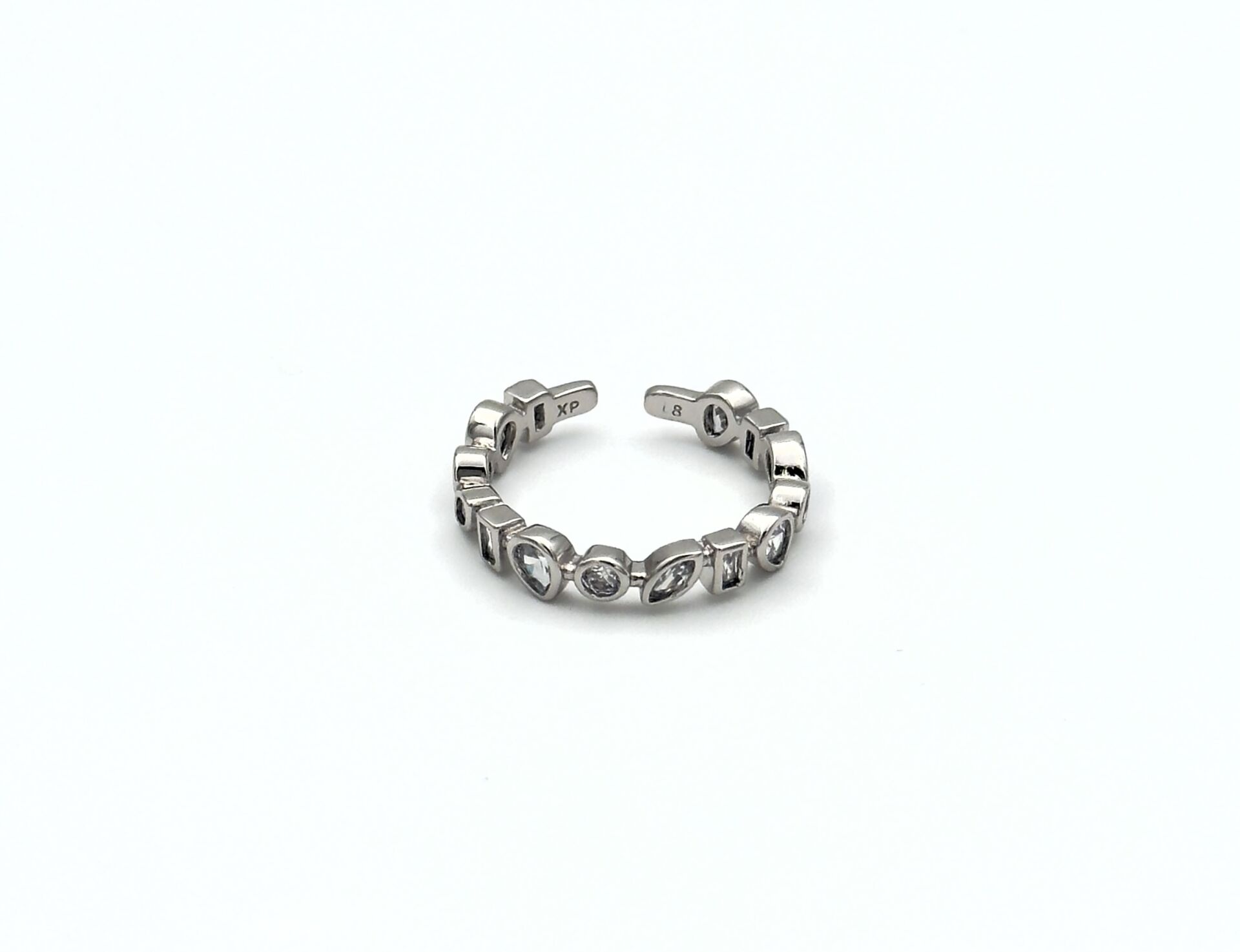 White Gold Plated Artline Yüzük