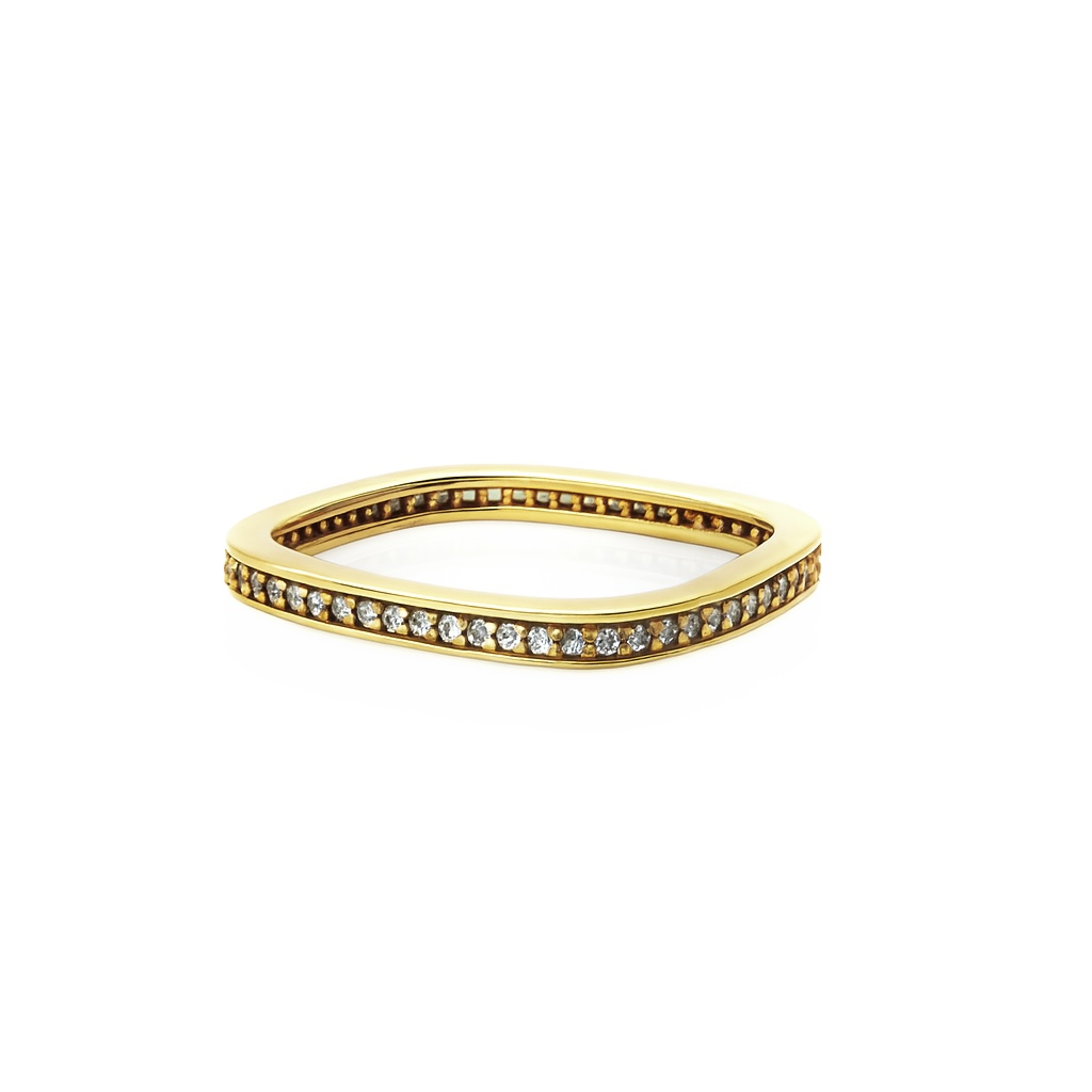 14K Gold Plated Squarelite Yüzük