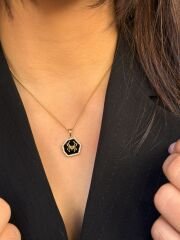14K Gold Plated Spider Kolye