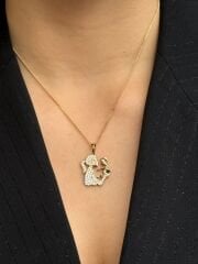 18K Rose Gold Plated Mommy Kolye