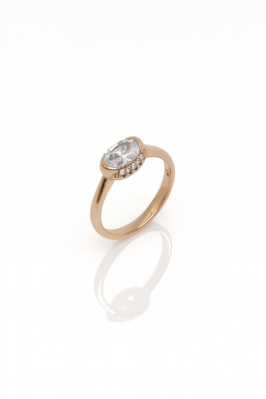 18K Rose Gold Plated Purea Yüzük