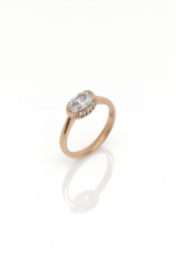 18K Rose Gold Plated Purea Yüzük