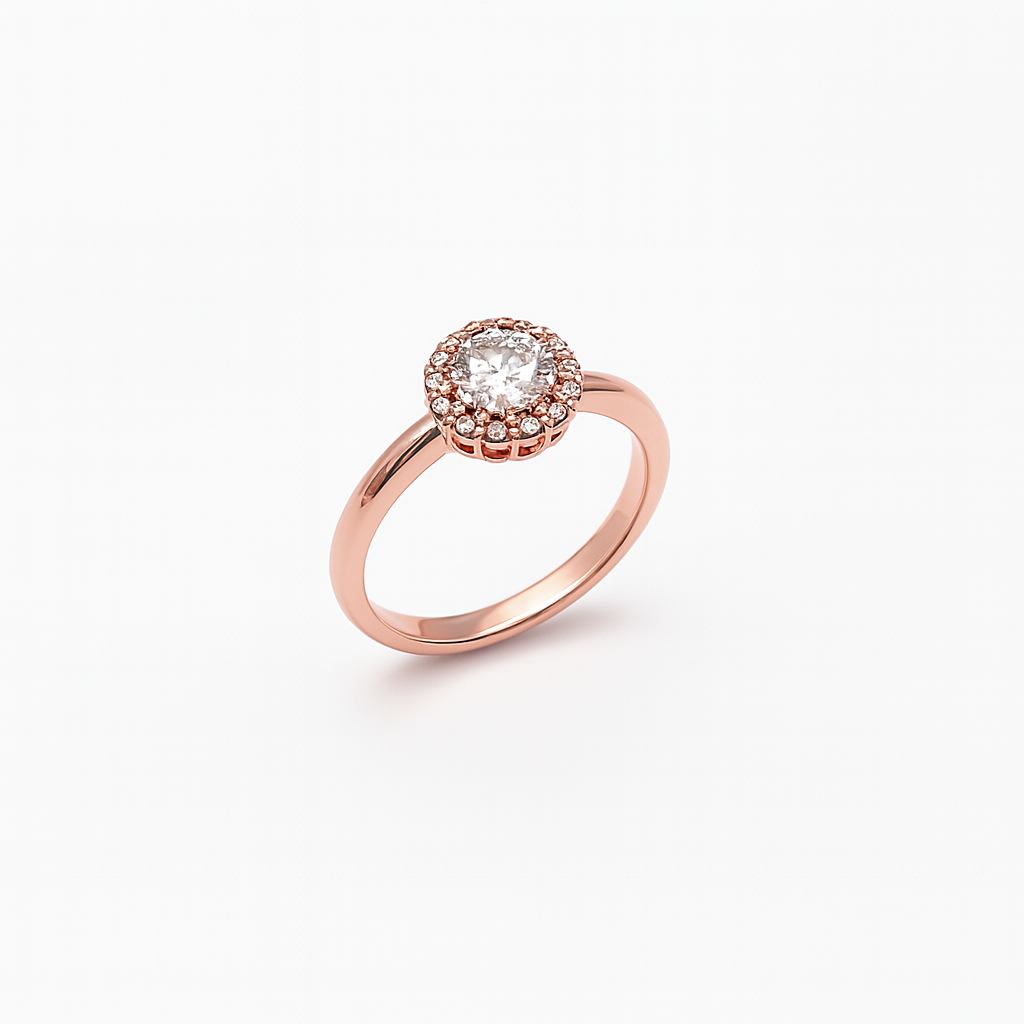 18K Rose Gold Plated Sunrise Yüzük