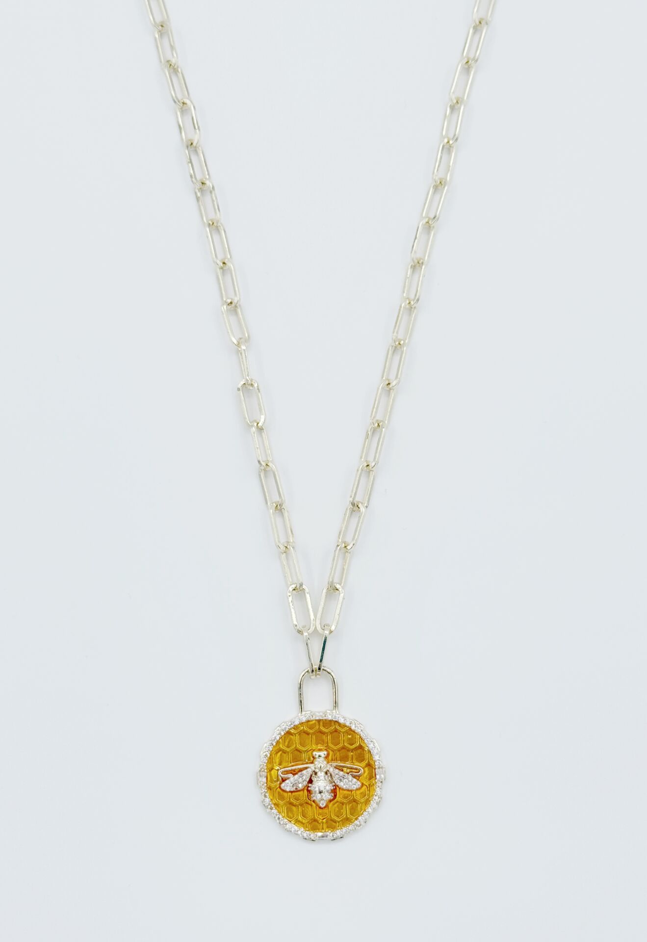 14K Gold Plated Honey Bee Kolye