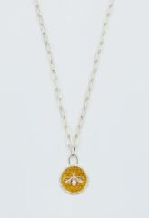 14K Gold Plated Honey Bee Kolye