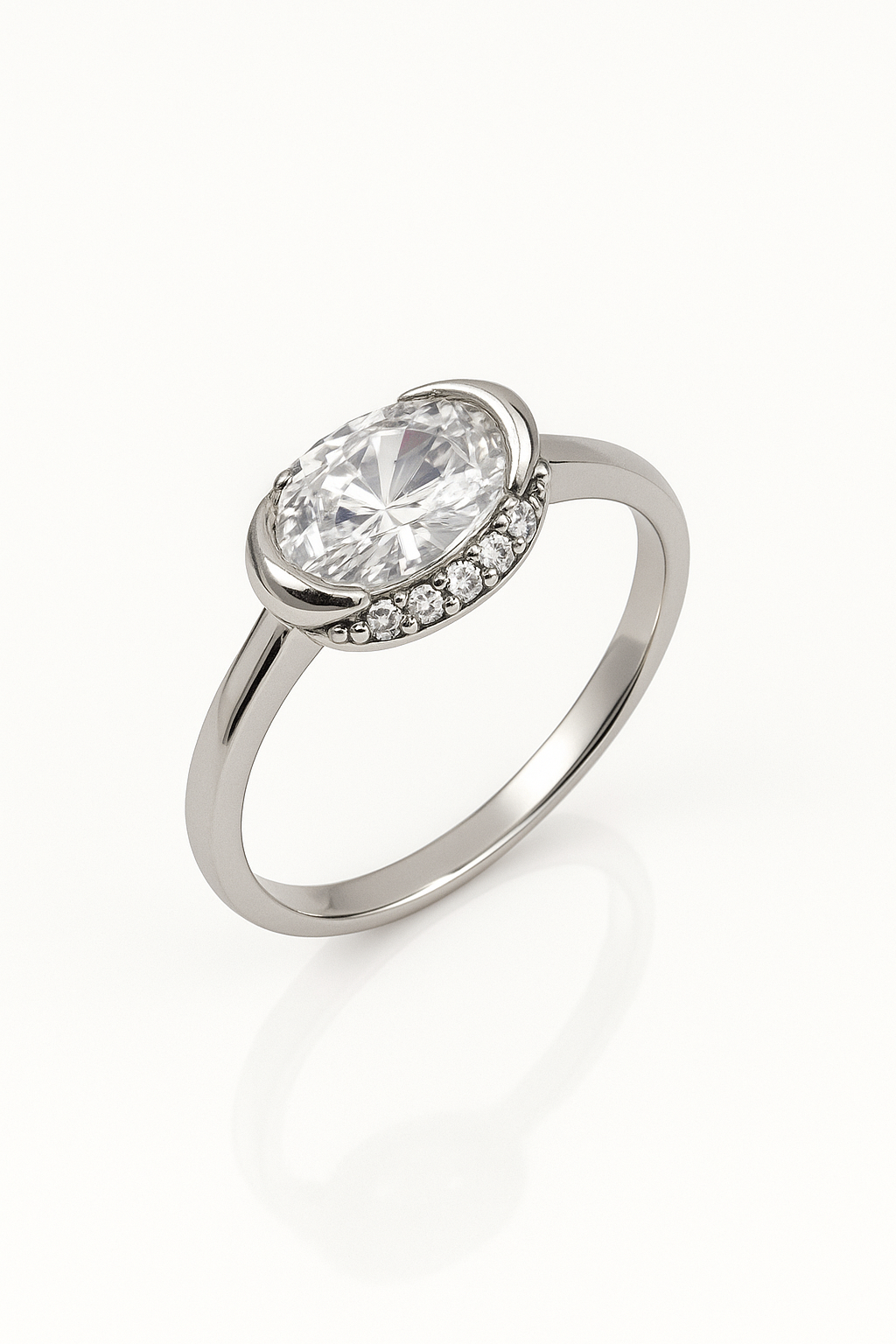 White Gold Plated Purea Yüzük