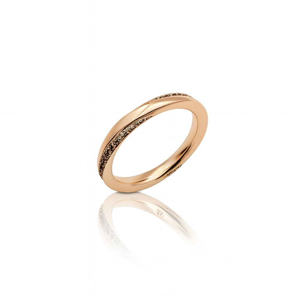 18K Rose Gold Plated Twinkling Yüzük