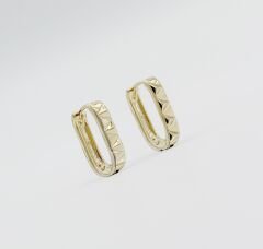 14K Gold Plated Essential Hoop Küpe