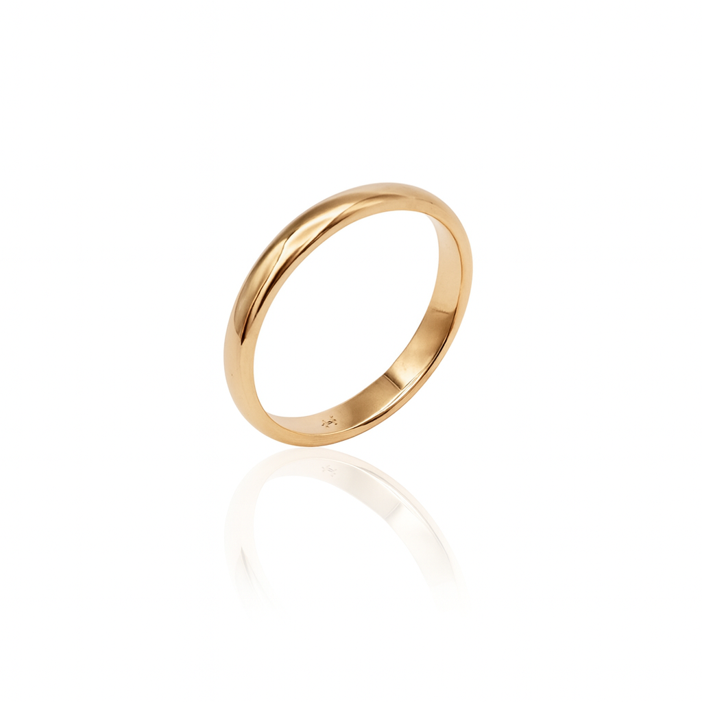 18K Rose Gold Plated Classic Yüzük