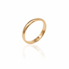 18K Rose Gold Plated Classic Yüzük