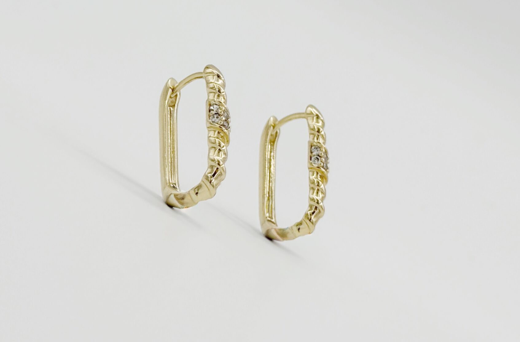 14K Gold Plated Glow Neva Hoop Küpe