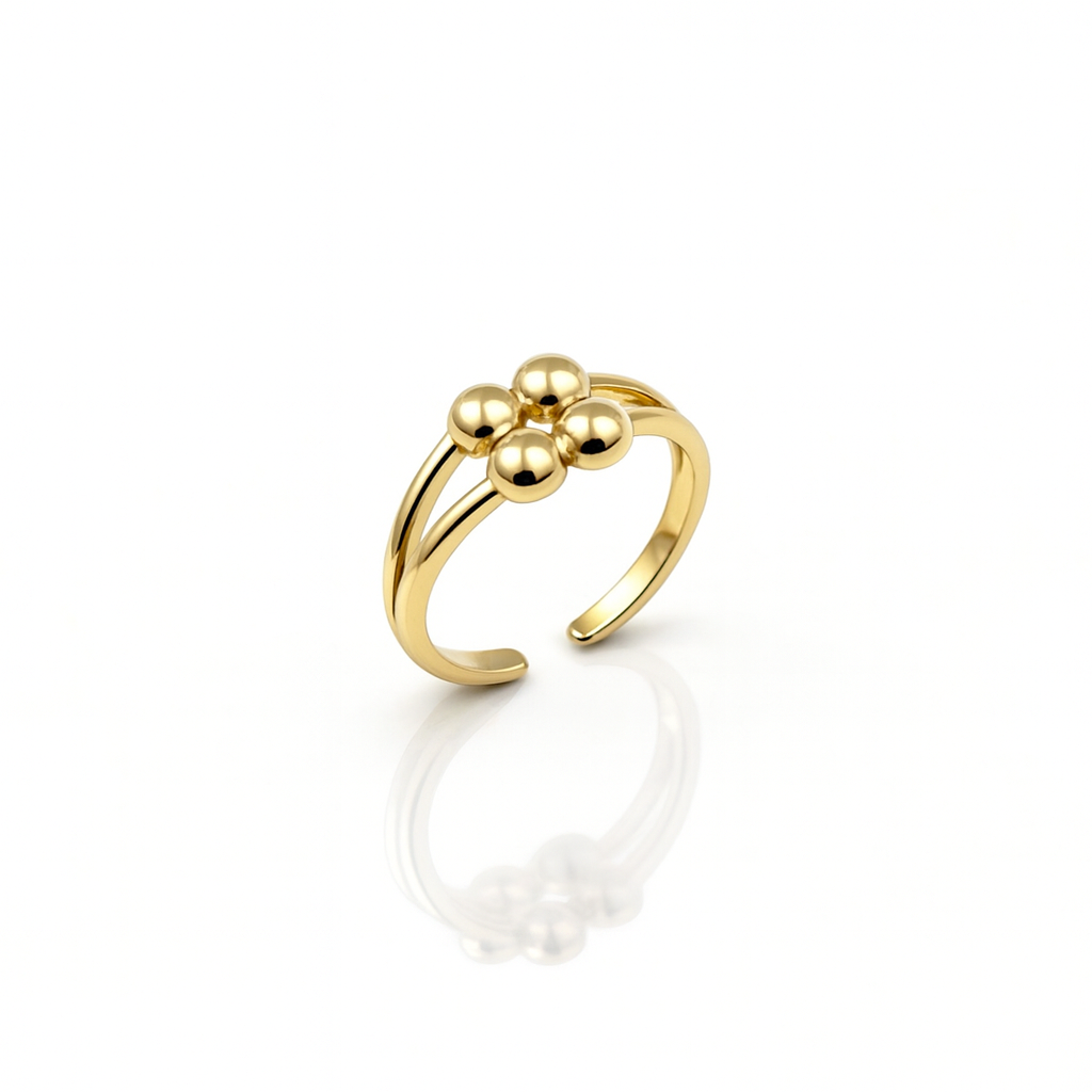 14K Gold Plated Bubble Bliss Yüzük