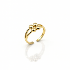 14K Gold Plated Bubble Bliss Yüzük