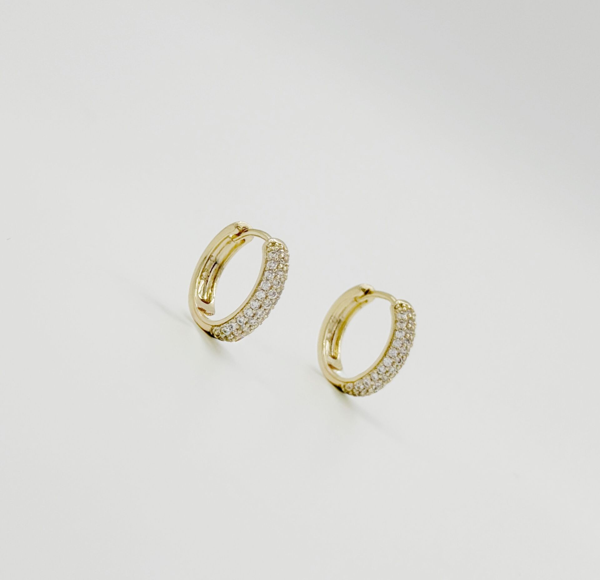 14K Gold Plated Soleil Hoop Küpe