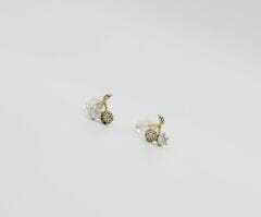 14K Gold Plated Cherry Stud Küpe
