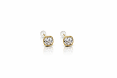 14K Gold Plated Misto Stud Küpe