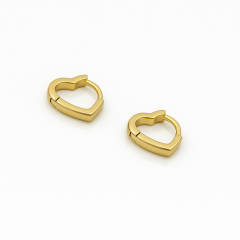 14K Gold Plated Mini Love Hoop Küpe