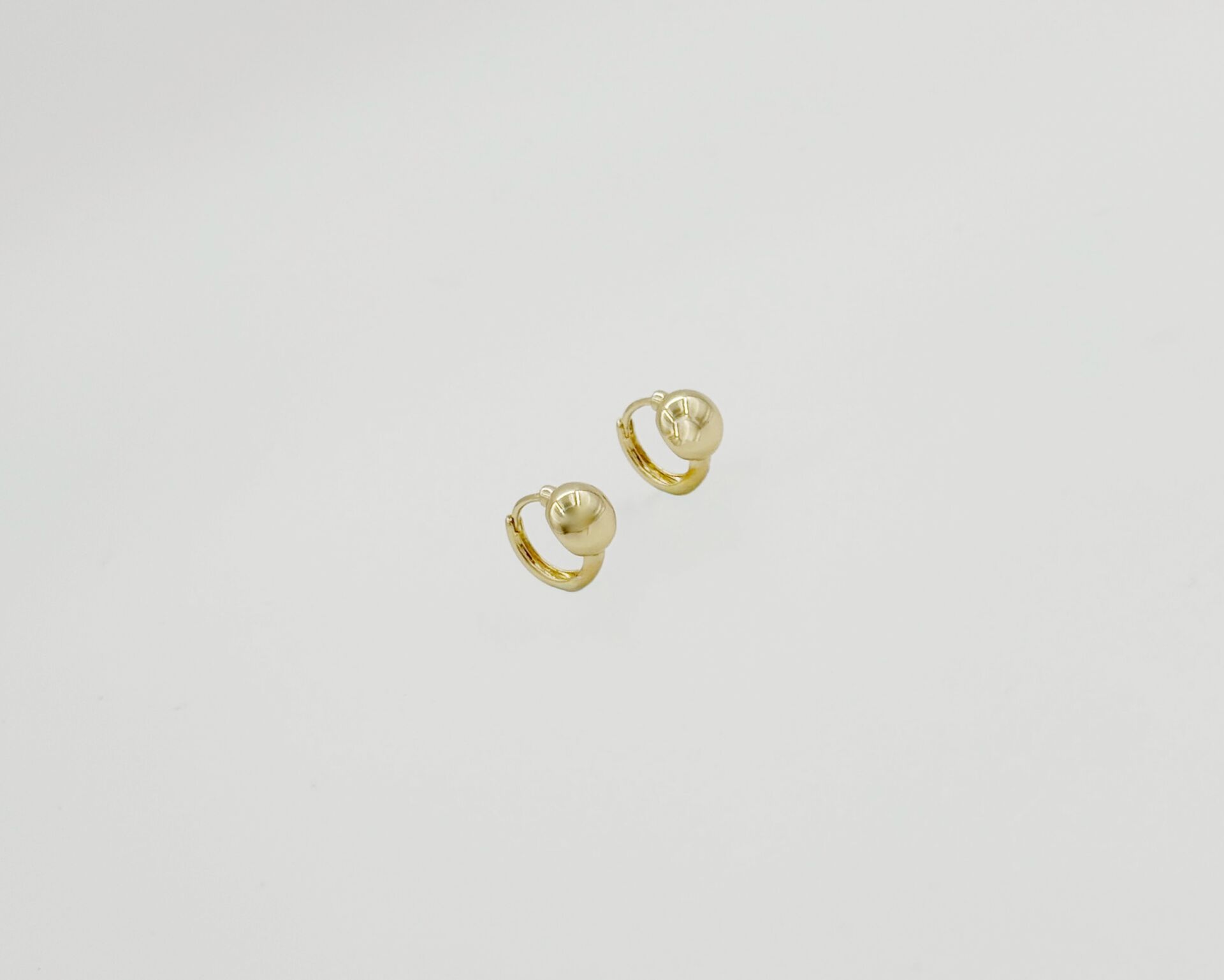 14K Gold Plated Palla Hoop Küpe