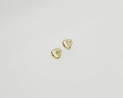 14K Gold Plated Palla Hoop Küpe