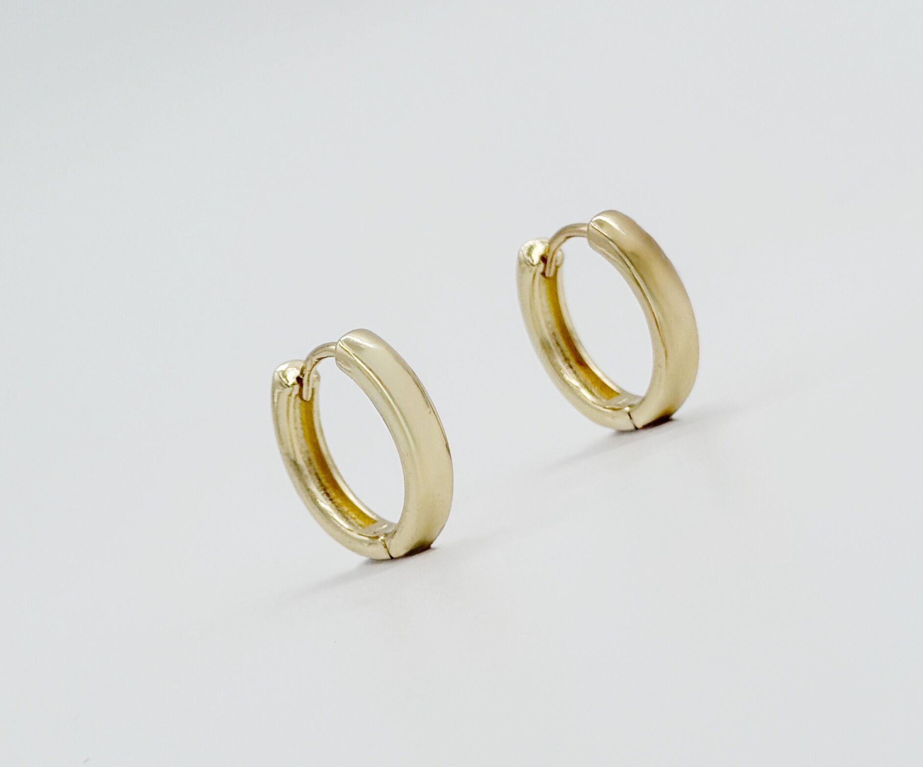 14K Gold Plated Bomb Hoop Küpe