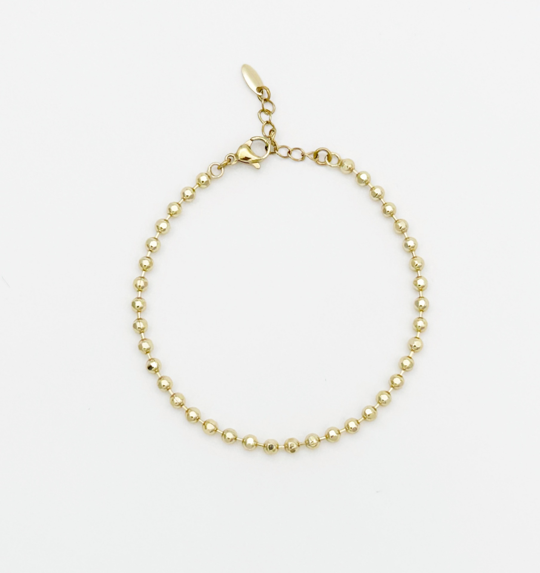 14K Gold Plated İtalian Dorika Top Bileklik