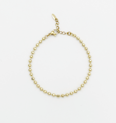 14K Gold Plated İtalian Dorika Top Bileklik