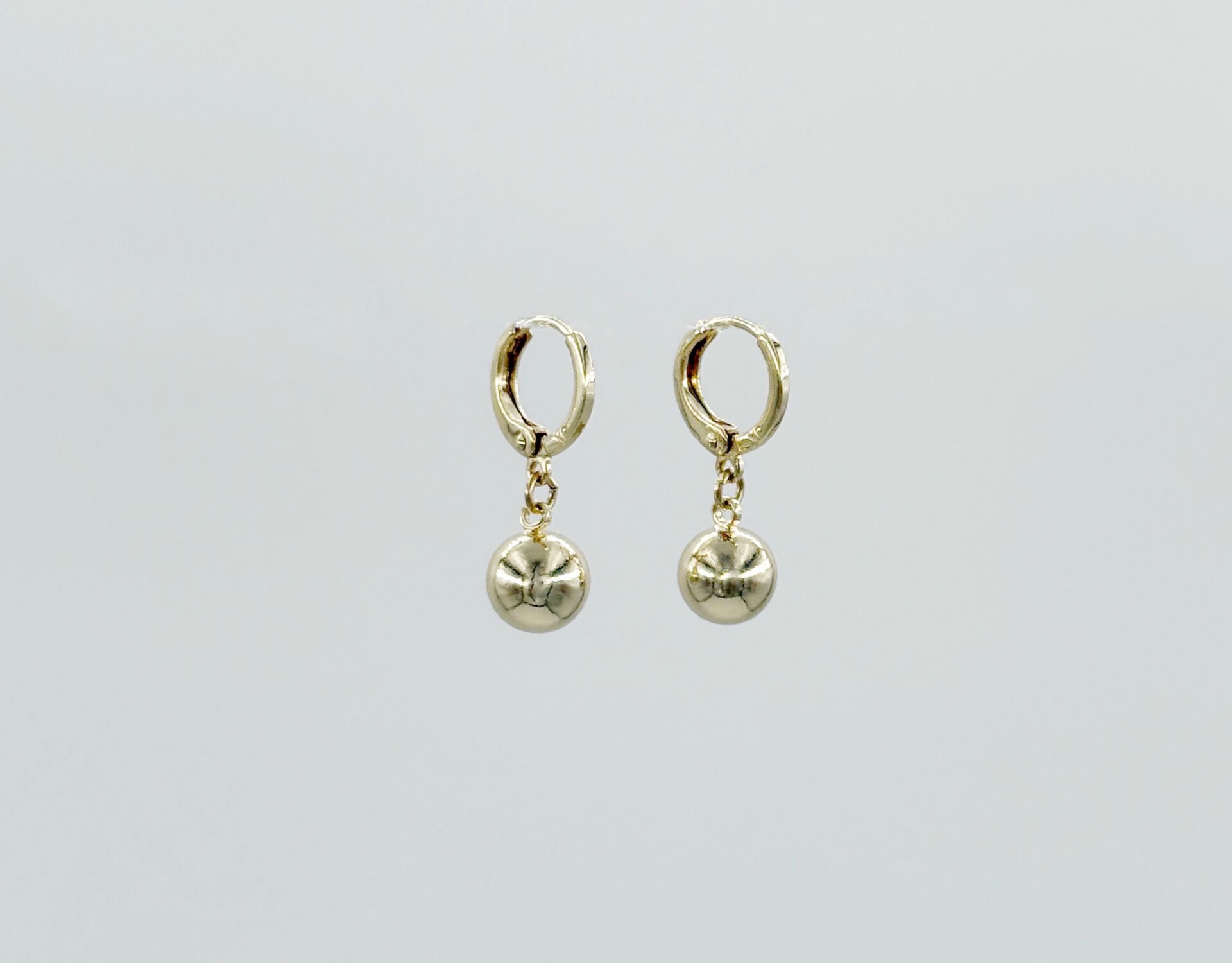 14K Gold Plated Bold Drop Küpe