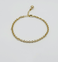 14K Gold Plated Laser Shine Bileklik